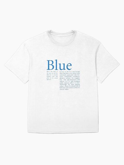 Blue Meaning Oversized T-Shirt