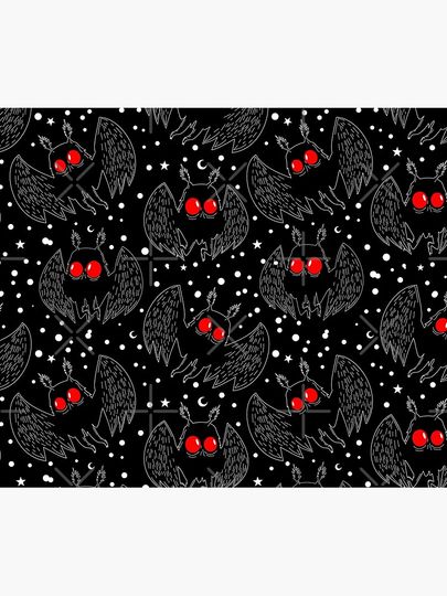 Mothman Night Throw Blanket