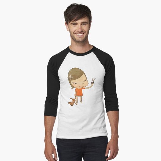yoshitomo nara Baseball ¾ Sleeve Tee