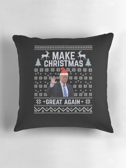Make Christmas Great Again Trump 2024 Santa Pillow