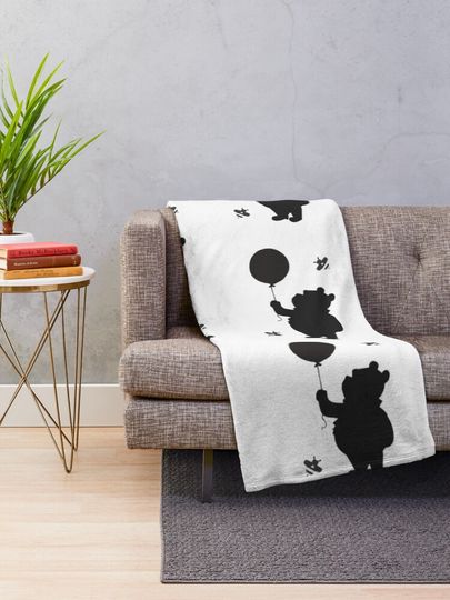 Bear and Bees Throw Blanket