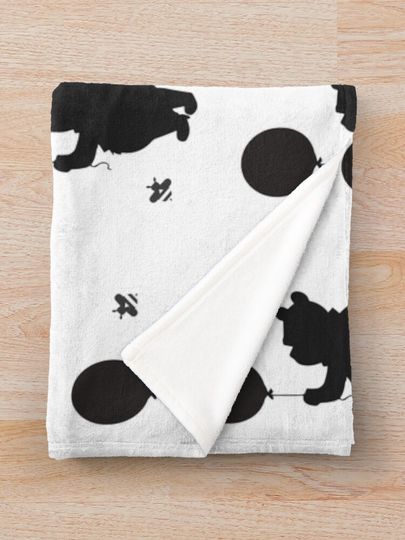 Bear and Bees Throw Blanket