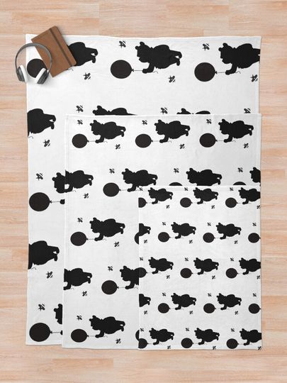 Bear and Bees Throw Blanket