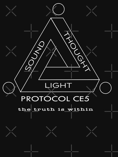 Protocol CE5 Sound Thought Light The Truth is Within White Active T-Shirt