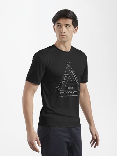 Protocol CE5 Sound Thought Light The Truth is Within White Active T-Shirt
