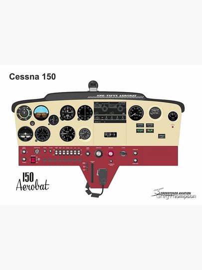 Cessna C150 Aerobat Premium Matte Vertical Poster