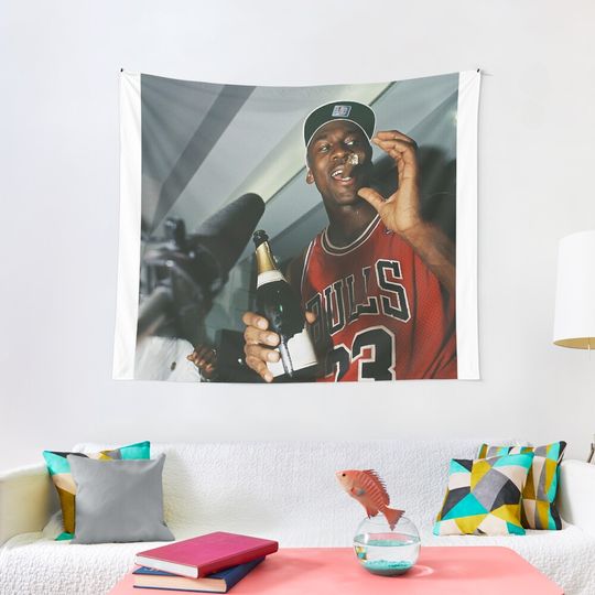 Michael Jordan Smoking  cigar Tapestry