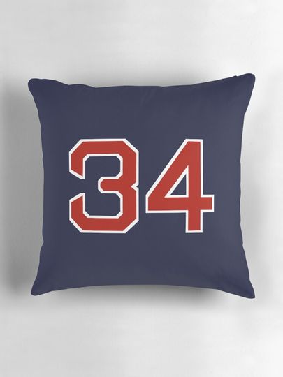 #34 (White Outline) Pillow