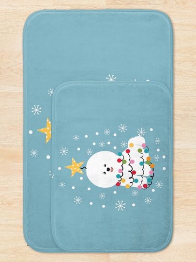 Bichon Frise Christmas Tree Bath Mat