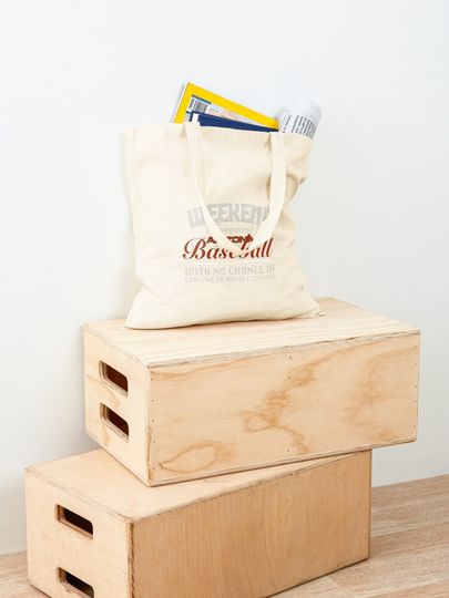 Weekend Baseball Tote Bag