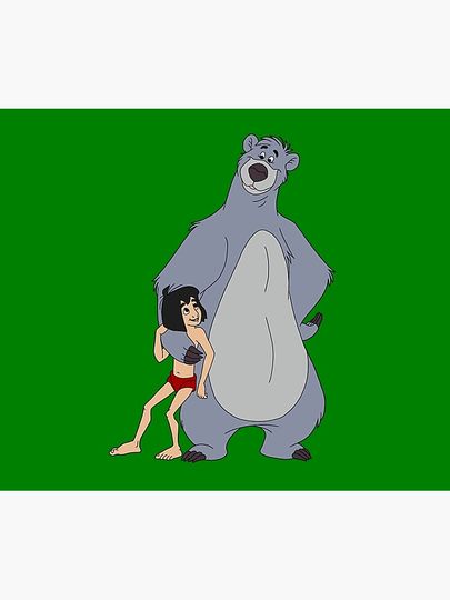 Baloo and Mowgli  Throw Blanket
