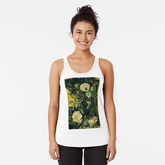 Van Gogh "Roses", 1890 Racerback Tank Top
