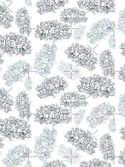 PENIS ROSES VINTAGE FLORAL PATTERN Leggings