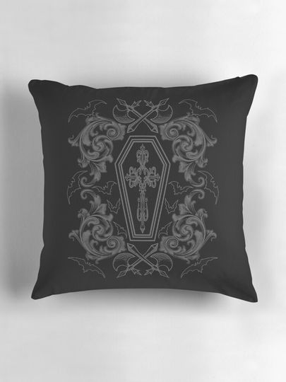 Vampire Coffin Pillow