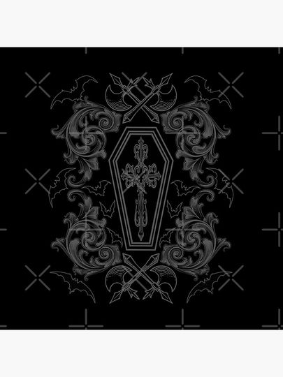 Vampire Coffin Pillow