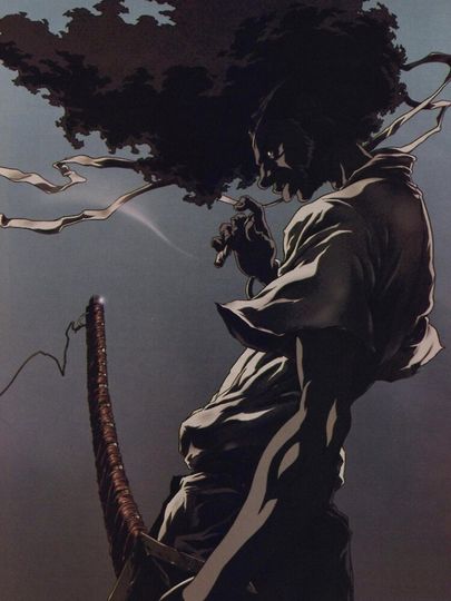 afro samurai with joint iPhone Case
