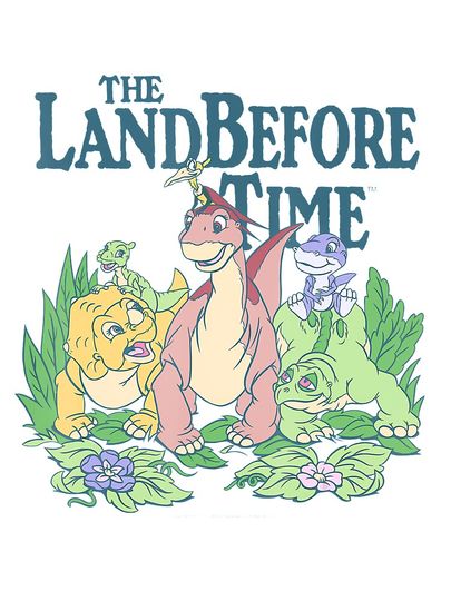 Land Before Time Pastel Dinosaur Friends  Baby One-Piece