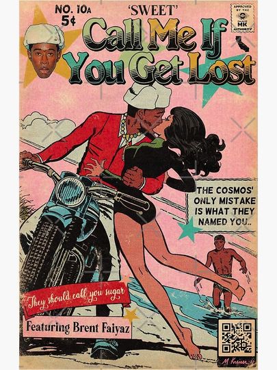 SWEET Call Me If You Get Lost Comic Book Premium Matte Vertical Poster