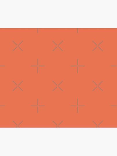 Salmon Orange Solid Color Decor Shower Curtain