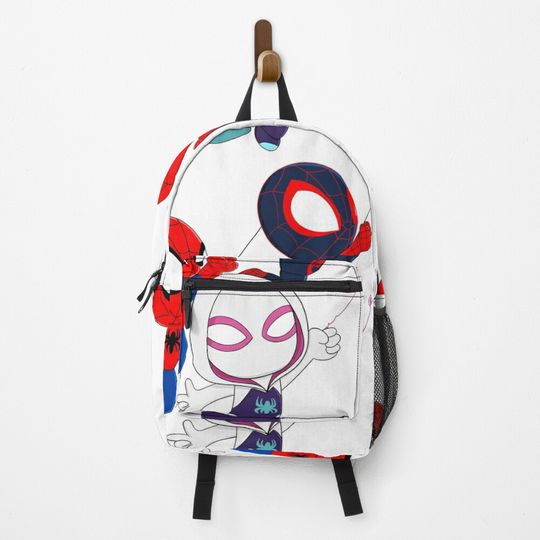 Cartoon spiders ghost, cute baby spidey girl, amazing friends, cartoon ghost  Backpack