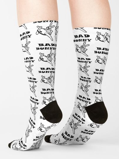 Bad Bunny Dodgers Socks