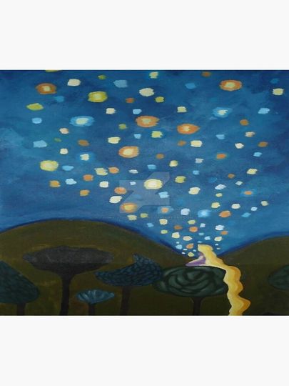 Tangled paint Throw Blanket