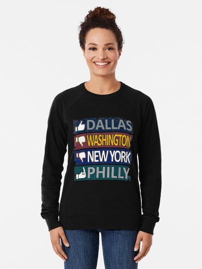 Funny Football Fan of Dallas City   Lightweight Sweatshirt