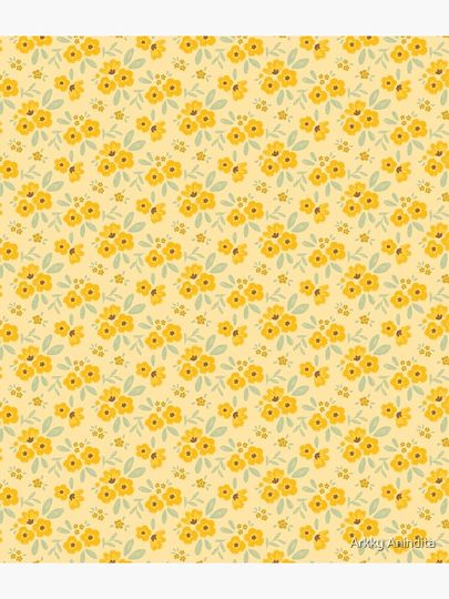 Yellow Wildflowers Pattern  Backpack