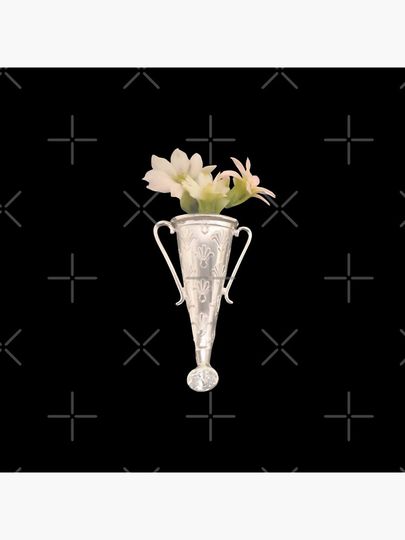 Lapel pin vase in Poirot style Pin Button