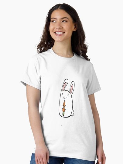 Carrot Rabbit Classic T-Shirt for Men and Women