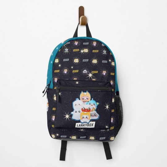 Lankybox backpacks, black and blue backpack, back to school backpacks Backpack