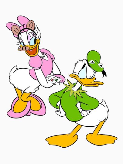 Donald and Daisy as Kermit and Piggy Pullover Hoodie