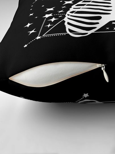 Gemini Faery Crystal Witch Skull Funny Halloween Pillow