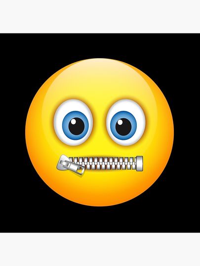 Zipper Mouth Face Emoji Costume Halloween Pillow