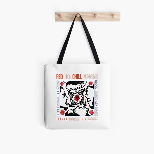 Red Hot Chili Peppers Rose Tote Bag