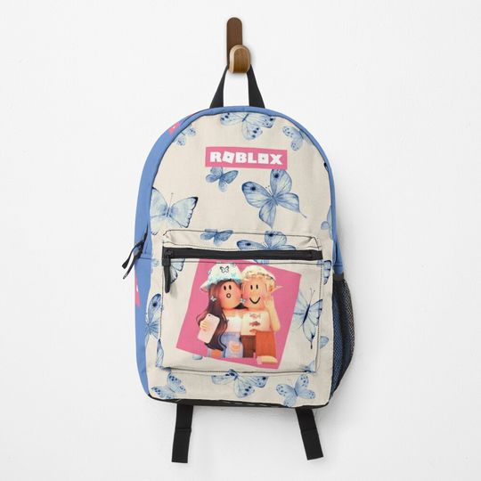cute blue backpack with butterflies roblox 2022