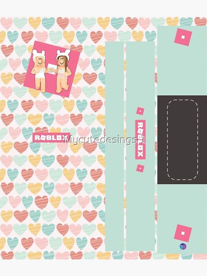 Pastel Hearts From Roblox 2022 Backpack, Back To School Backpack