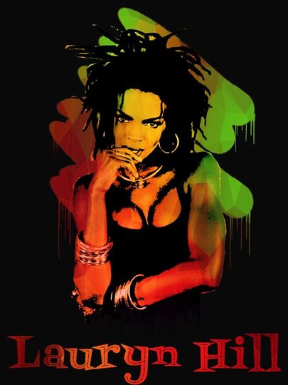 Lauryn Hill-colorful poste Canvas