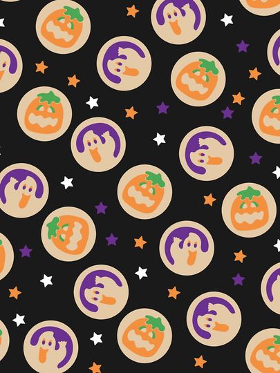 Halloween Pumpkin and Ghost Sugar Cookie  iPhone Case