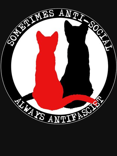 Antifa Inspired Cats Essential Statement T-Shirt