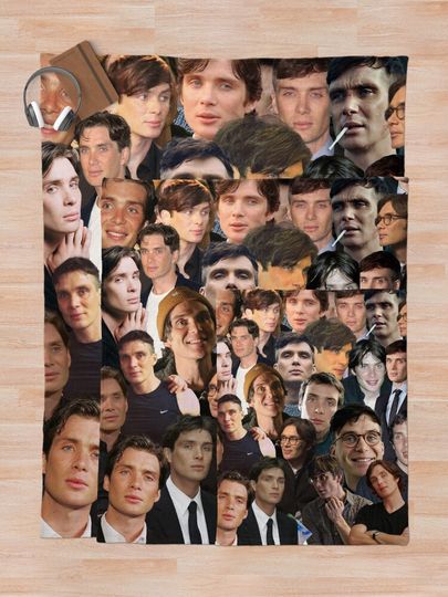 Cillian Murphy Photo Collage Throw Blanket
