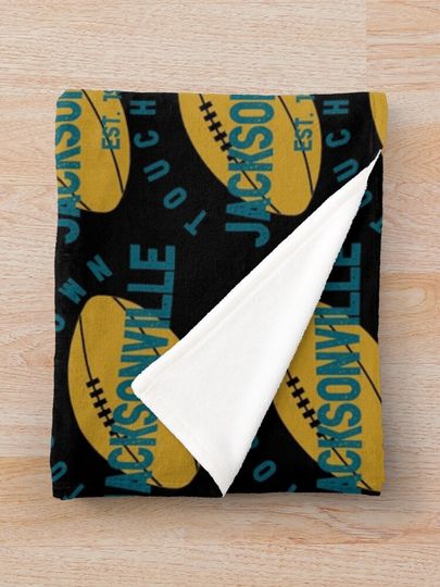 Jacksonville Football Team Throw Blanket