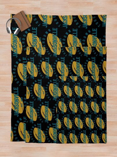Jacksonville Football Team Throw Blanket