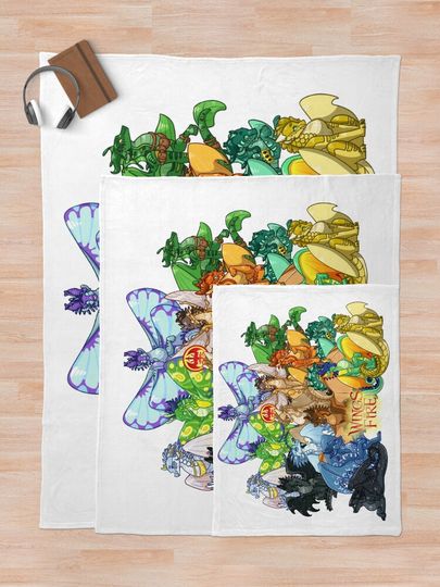Wings of Fire Throw Blanket