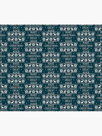 Make Christmas Great Again - Ugly Sweater   Throw Blanket
