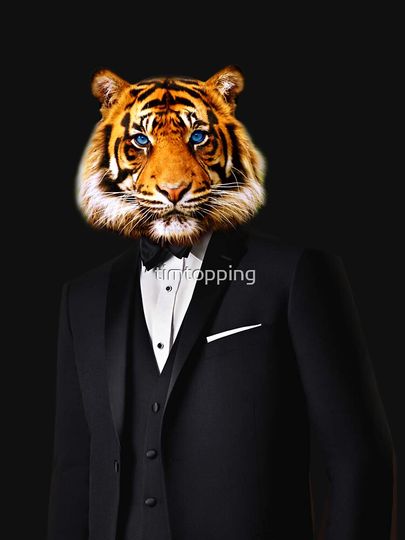 Tuxedo Tiger Lightweight Hoodie