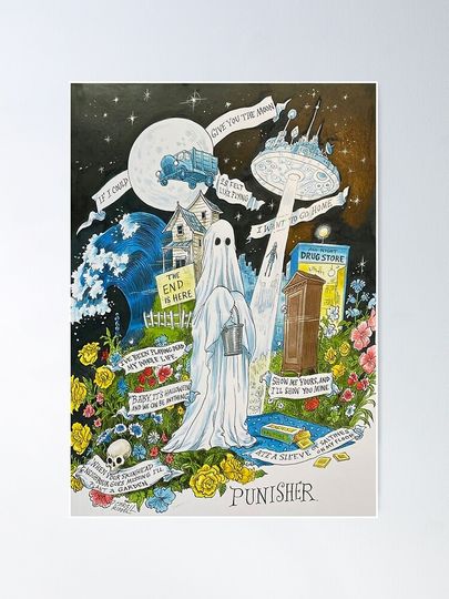 Phoebe Bridgers 2022 Tour Punisher  Poster