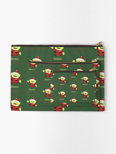 Disney Little Green Aliens Christmas Makeup Bag