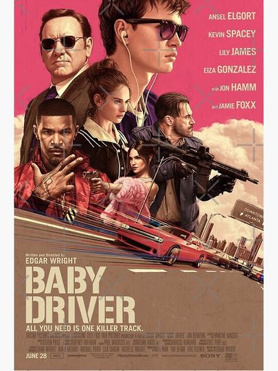 Baby Driver Movie Poster Premium Matte Vertical Poster