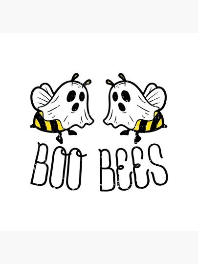 Boo Bees Ghosts Funny Halloween Pillow